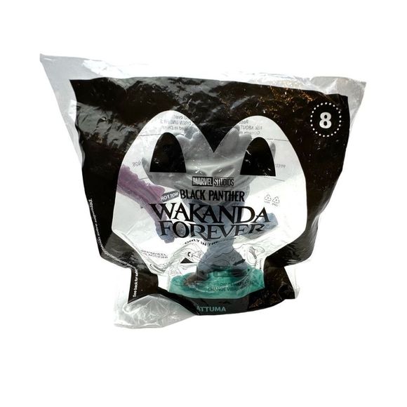 McDonald's Happy Meal Toys Wakanda Forever  Namora, Shuri,‎ & Attuma 2022  NIP - Picture 7 of 8